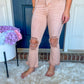 New! Lovervet Anabelle Rose Crop Flare Jeans