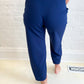 PREORDER New! Lucy Wide Leg Stretchy Crop Pants - Navy