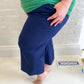 PREORDER New! Lucy Wide Leg Stretchy Crop Pants - Navy