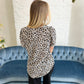 New! Leopard V-Neck Blouse