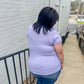 New! Lavender V-Neck Top