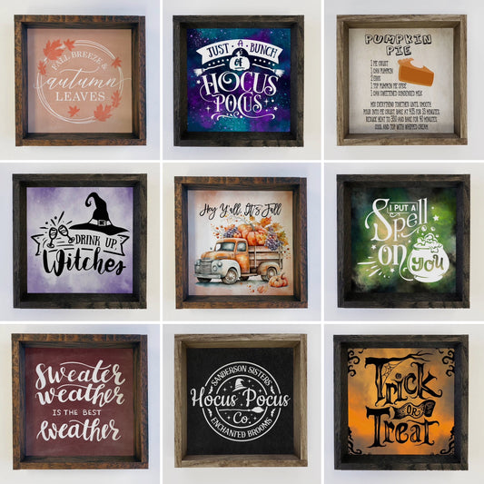 New! Fall and Halloween Signs - Several Options!