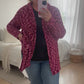 New! Cozy Hooded Open Front Cardigan - Burgundy