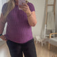New! Kelly Knitted Top - Plum