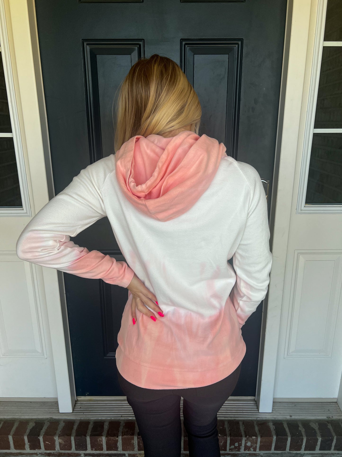 Ampersand Ave To Dye For Pink Doublehood Sweatshirt