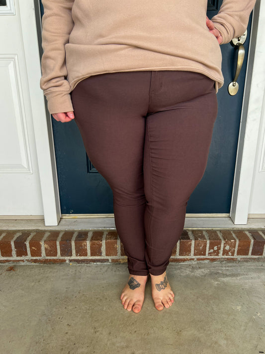 Hyperstretch Skinny Jeans - Cocoa