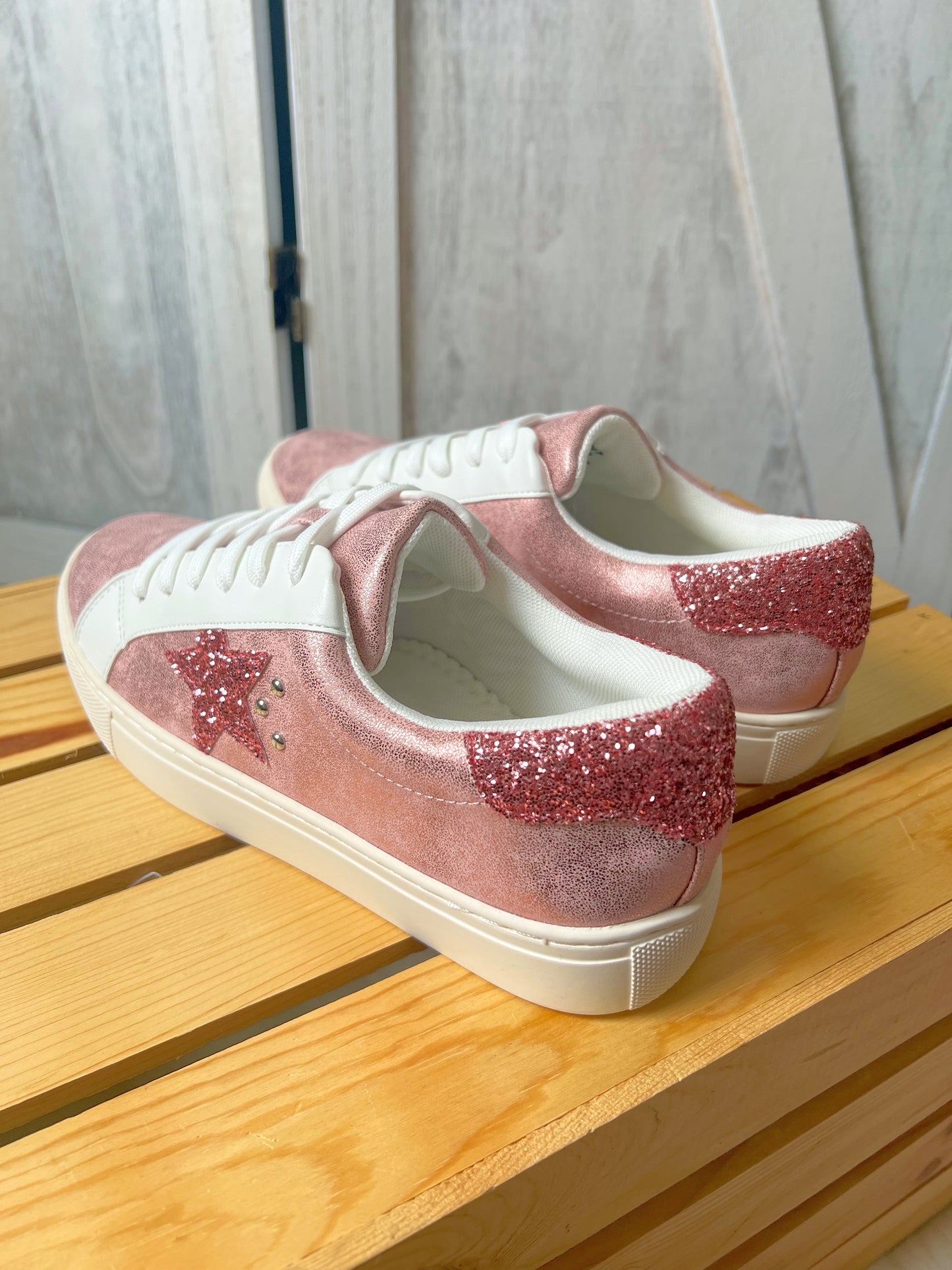 Corkys Supernova Pink Metallic Sneakers